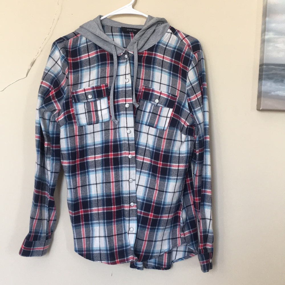 Hooded flannel